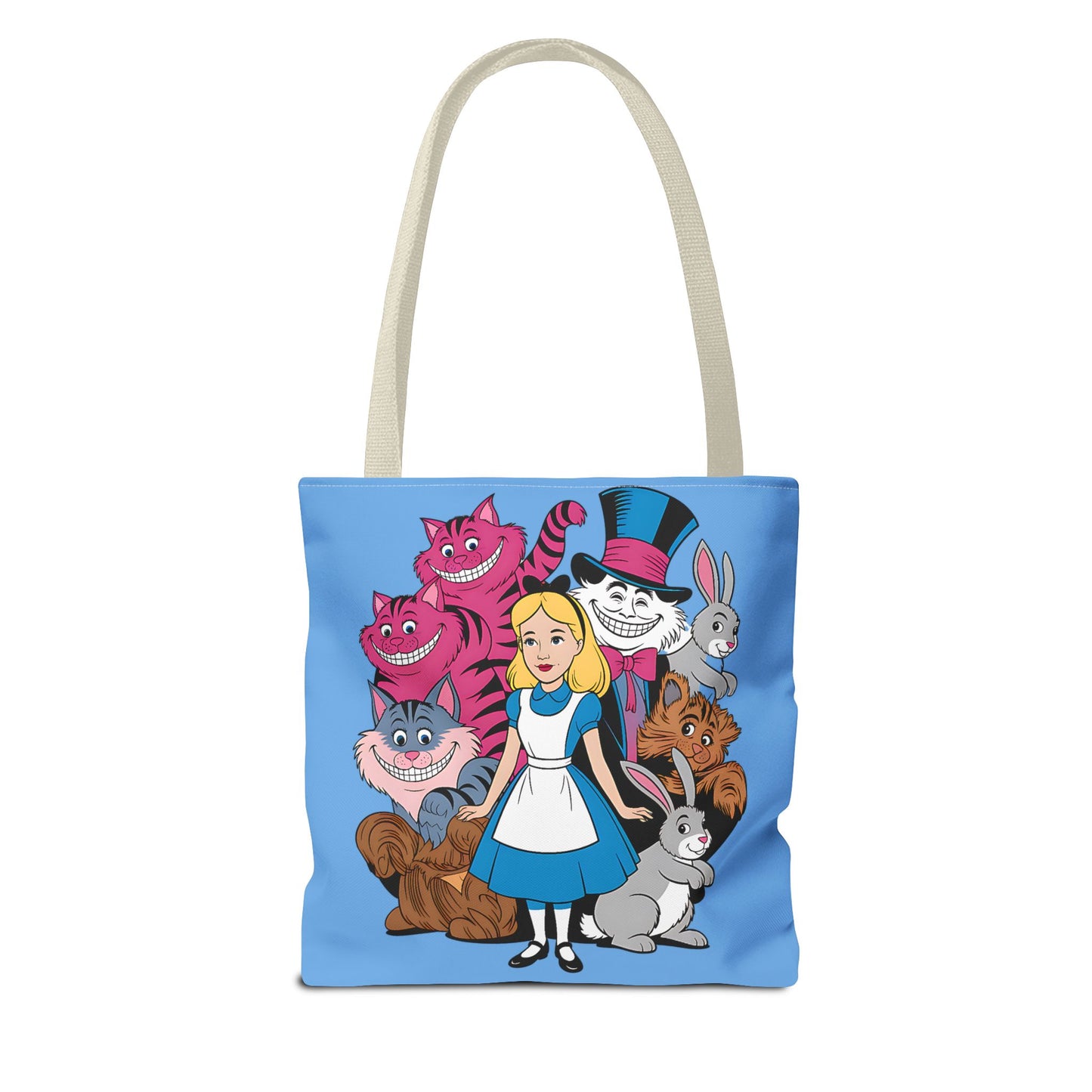 Charming Wonderland Tote Bag | Alice in Wonderland AOP | Fun Gift, Eco-Friendly, Movie Lover, Unique Accessory, Quirky Shopping Bag