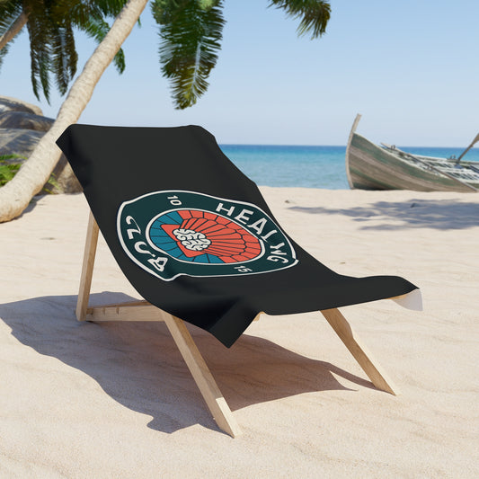Healing Club Beach Towel, Summer Accessory, Gift for Beach Lovers, Travel Essential, Poolside Relaxation, Healing Vibe