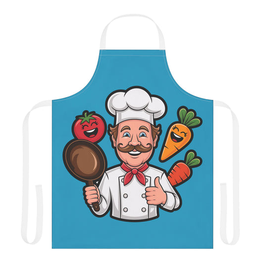 Playful Chef Apron with Colorful Straps | Fun Cooking Gift for Foodies, Home Cooks, Birthdays, Housewarming, Holidays