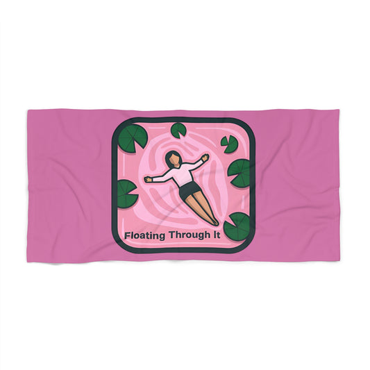 Floating Through It Beach Towel - Fun and Bright Towel for Summer, Poolside, Sunbathers, Gifts for Friends, Trendy Beach Accessories, [...]