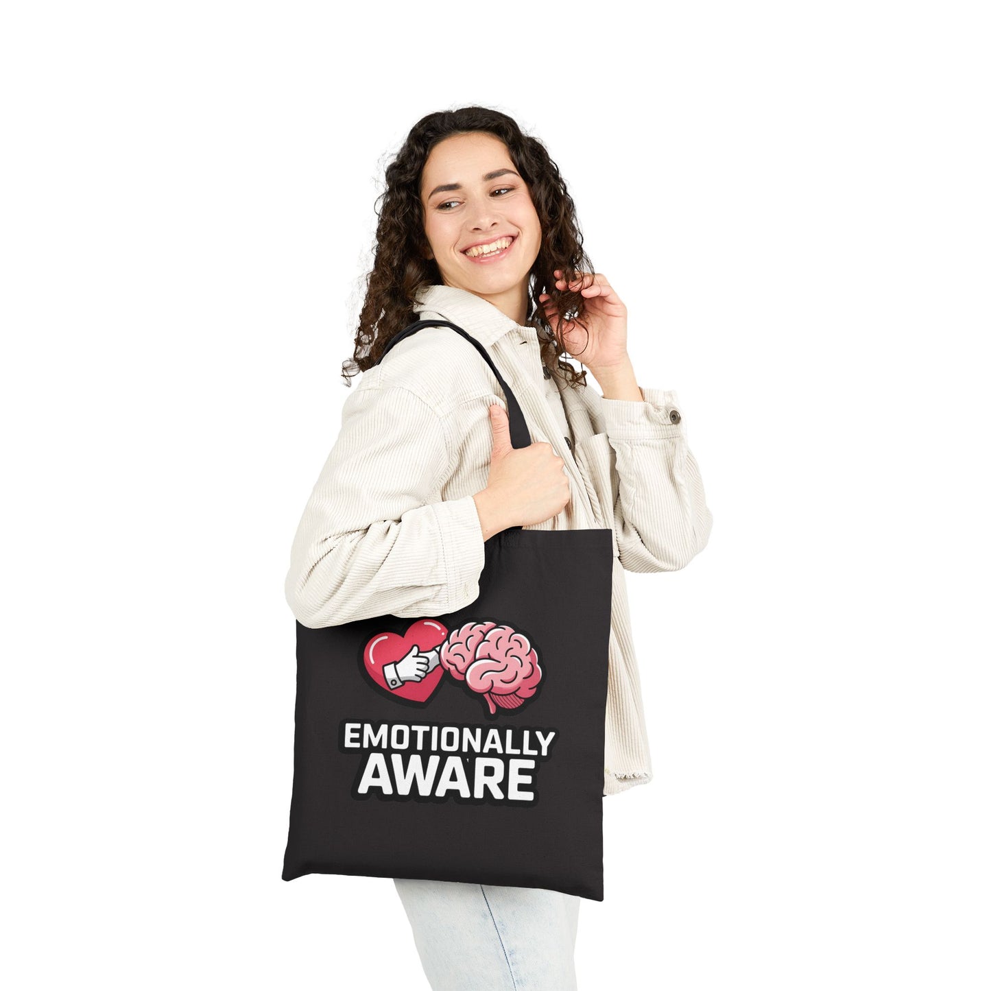 Emotional Awareness Tote Bag, Eco-Friendly Canvas Bag, Self-Care Gift, Awareness Merchandise, Mental Health Advocacy