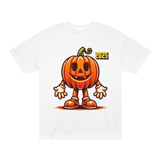 2025 Pumpkin Mascot Unisex Classic Tee - Fun Harvest T-Shirt for Halloween Celebrations