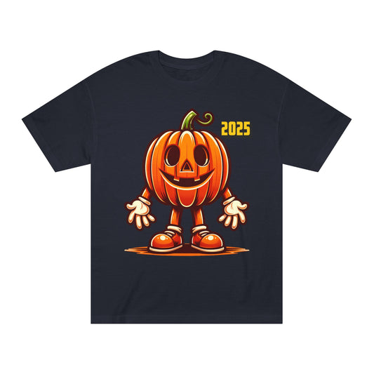 2025 Pumpkin Mascot Unisex Classic Tee - Fun Harvest T-Shirt for Halloween Celebrations