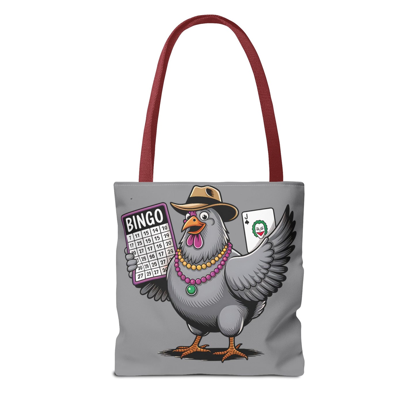 Bingo Pigeon Tote Bag | Fun Game Night Accessory, Beach Bag, Casual Everyday Bag, Gift for Gamers, Quirky Animal Tote