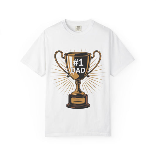 #1 Dad Unisex Garment-Dyed T-shirt - Perfect Gift for Father's Day