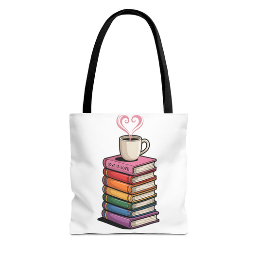 Love is Love Book Tote Bag - Cute Literary Design for Book Lovers