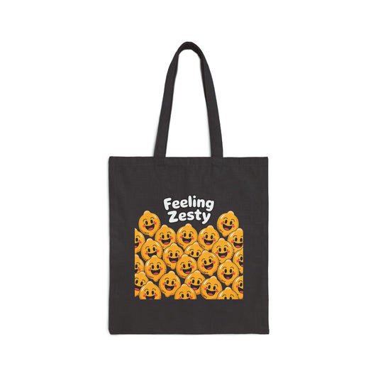 Zesty Halloween Tote Bag | Eco-Friendly Cotton Carryall for Trick or Treating, Grocery Shopping, or Everyday Use