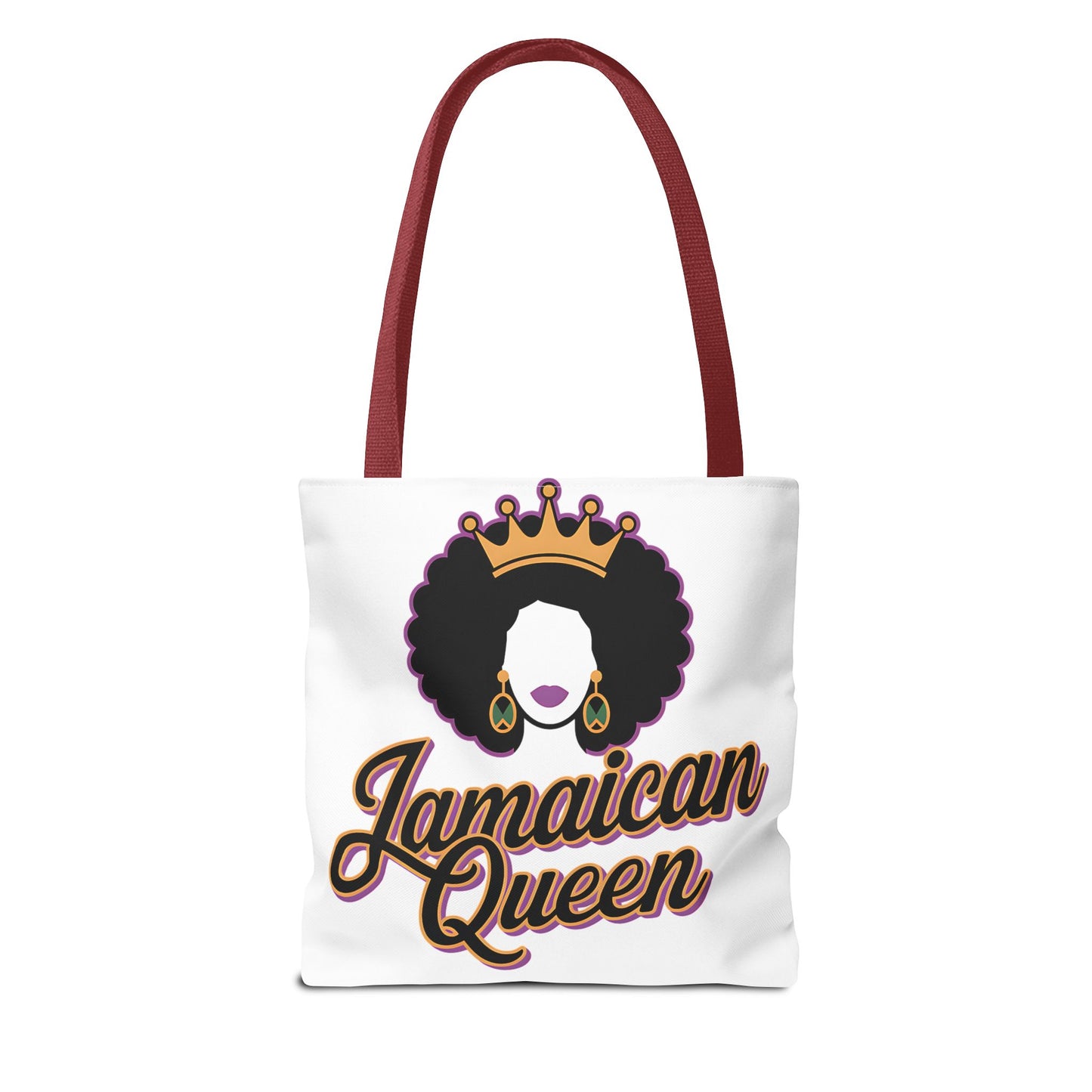 Jamaican Queen Tote Bag - Stylish Canvas Bag for Proud Heritage