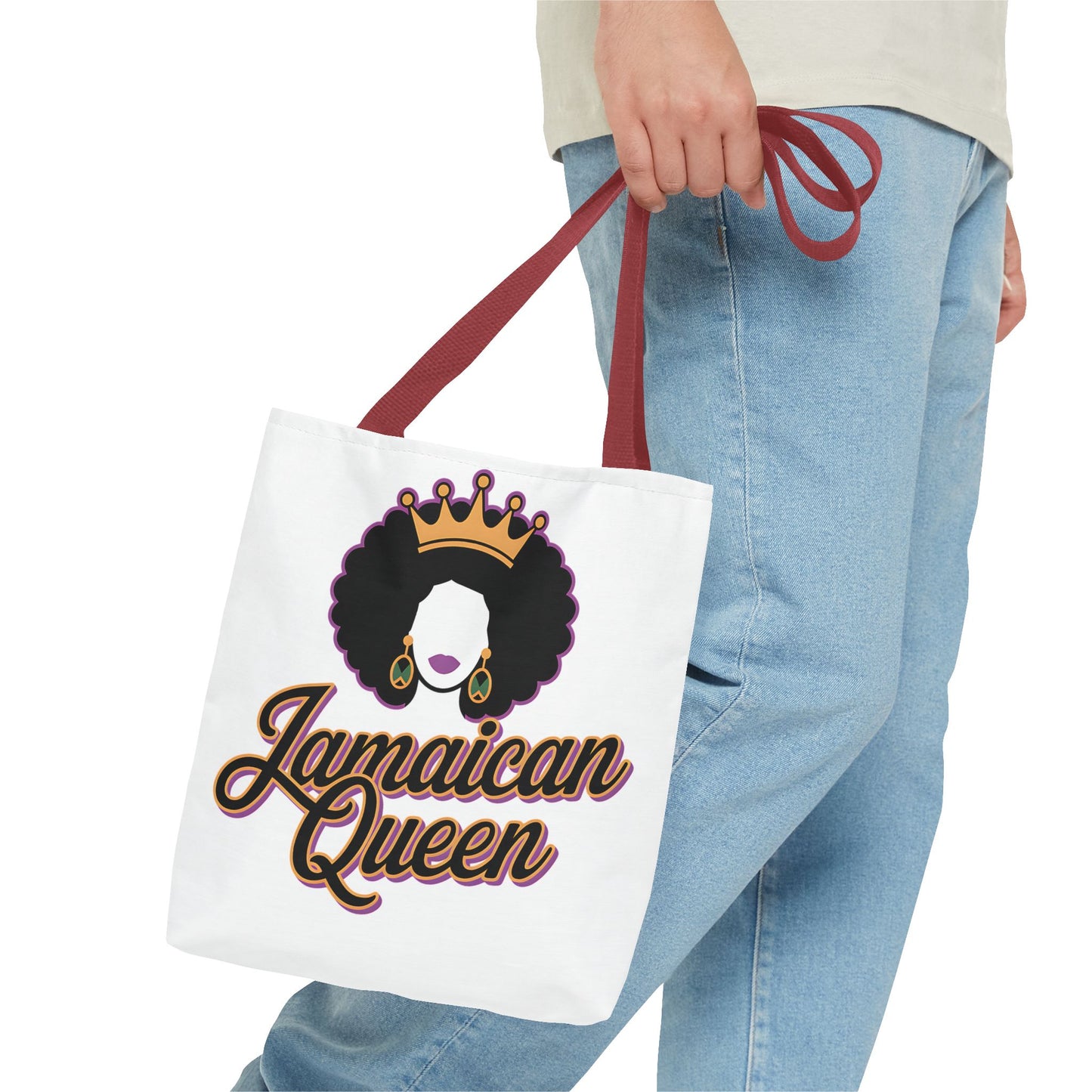 Jamaican Queen Tote Bag - Stylish Canvas Bag for Proud Heritage