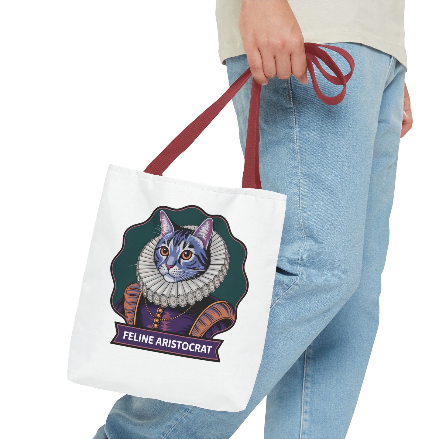 Feline Aristocrat Tote Bag – Stylish Cat Lover's Accessory