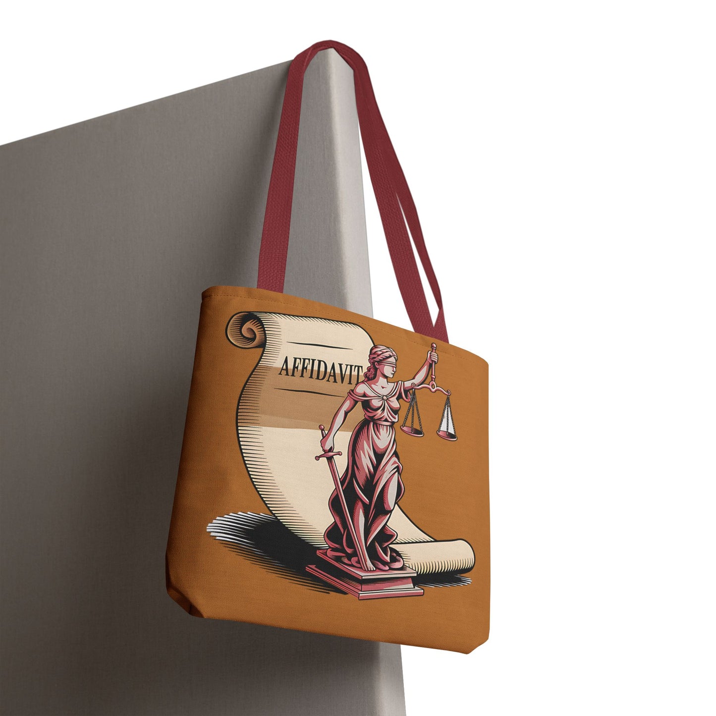 Justice Themed Tote Bag, Legal Tote, Scales of Justice Bag, Law Student Gift, Courtroom Accessory, Legal Professional Bag