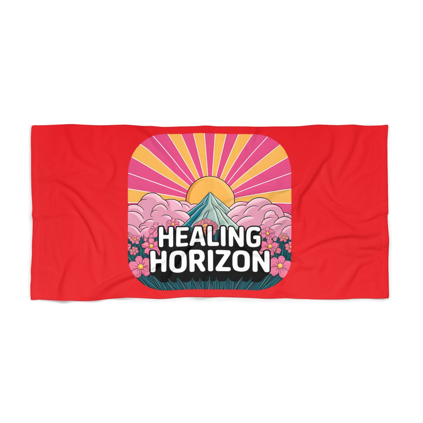Healing Horizon Beach Towel - Vibrant Towel for Summer Fun, Pool Days, Beach Trips, Perfect Gift for Relaxation and Travel