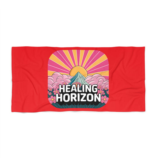 Healing Horizon Beach Towel - Vibrant Towel for Summer Fun, Pool Days, Beach Trips, Perfect Gift for Relaxation and Travel
