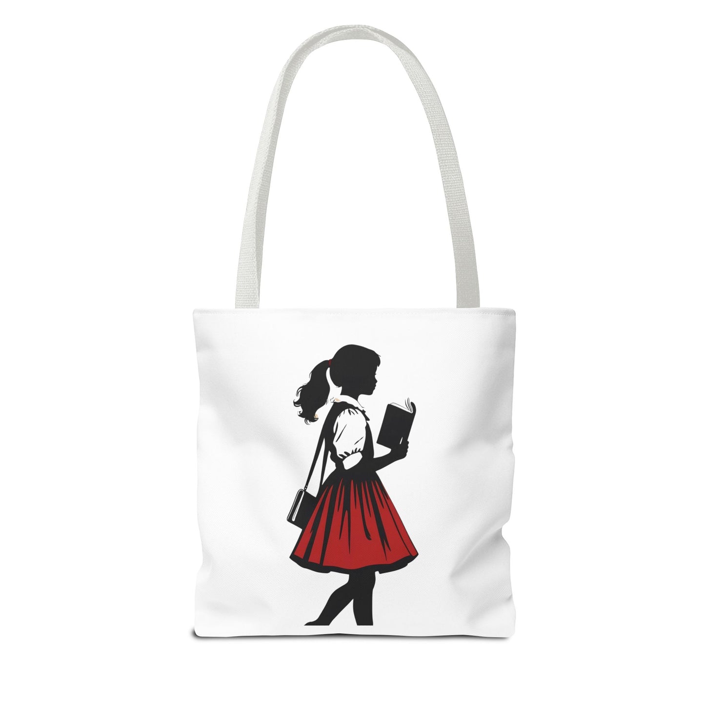 Chic Literary Tote Bag, Stylish Book Tote, Girly Eco-Friendly Bag, Feminine Reusable Shopper, Perfect Gift for Book Lovers