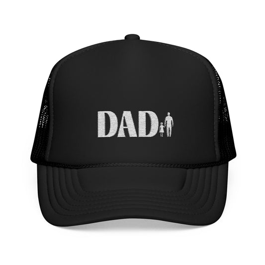 Embroidered Dad Foam Trucker Hat - Perfect Gift for Father's Day