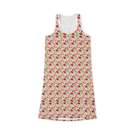 Floral Women's Racerback Dress - Perfect for Summer & Casual Outings