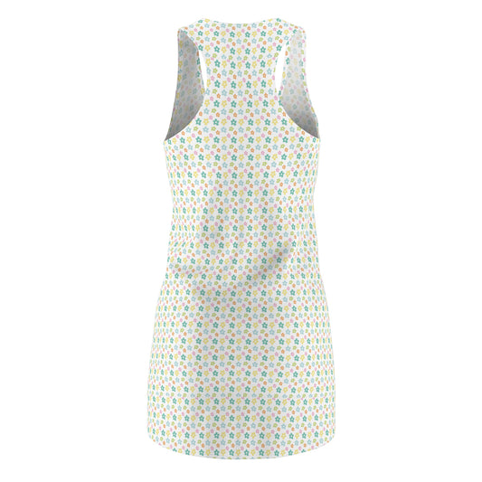 Floral Women's Racerback Dress - Perfect for Summer Outings and Beach Days