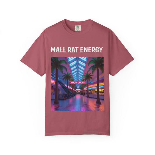 Mall Rat Energy T-Shirt, Retro Unisex Tee, Nostalgic Apparel, Vintage Mall Aesthetic, Gift for Teen Summer Vibes