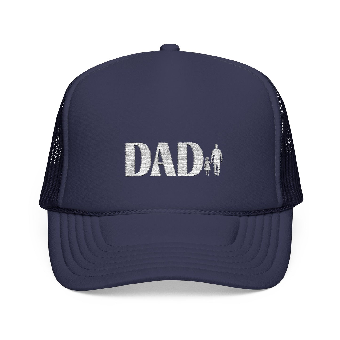 Embroidered Dad Foam Trucker Hat - Perfect Gift for Father's Day