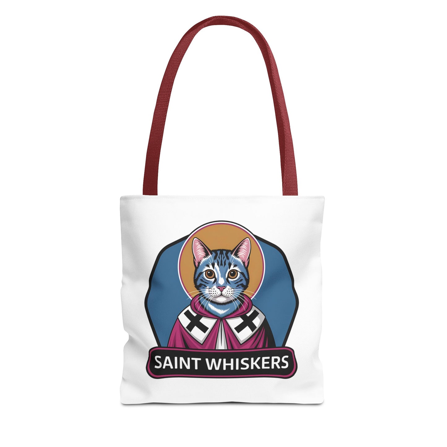 Saint Whiskers Cat Tote Bag - Cute & Quirky Cat Lover Bag