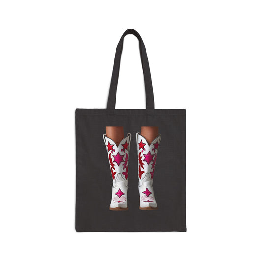 Stylish Cowboy Boots Tote Bag | Eco-Friendly, Reusable Shopping Bag, Trendy, Gift for Her, Summer Outings