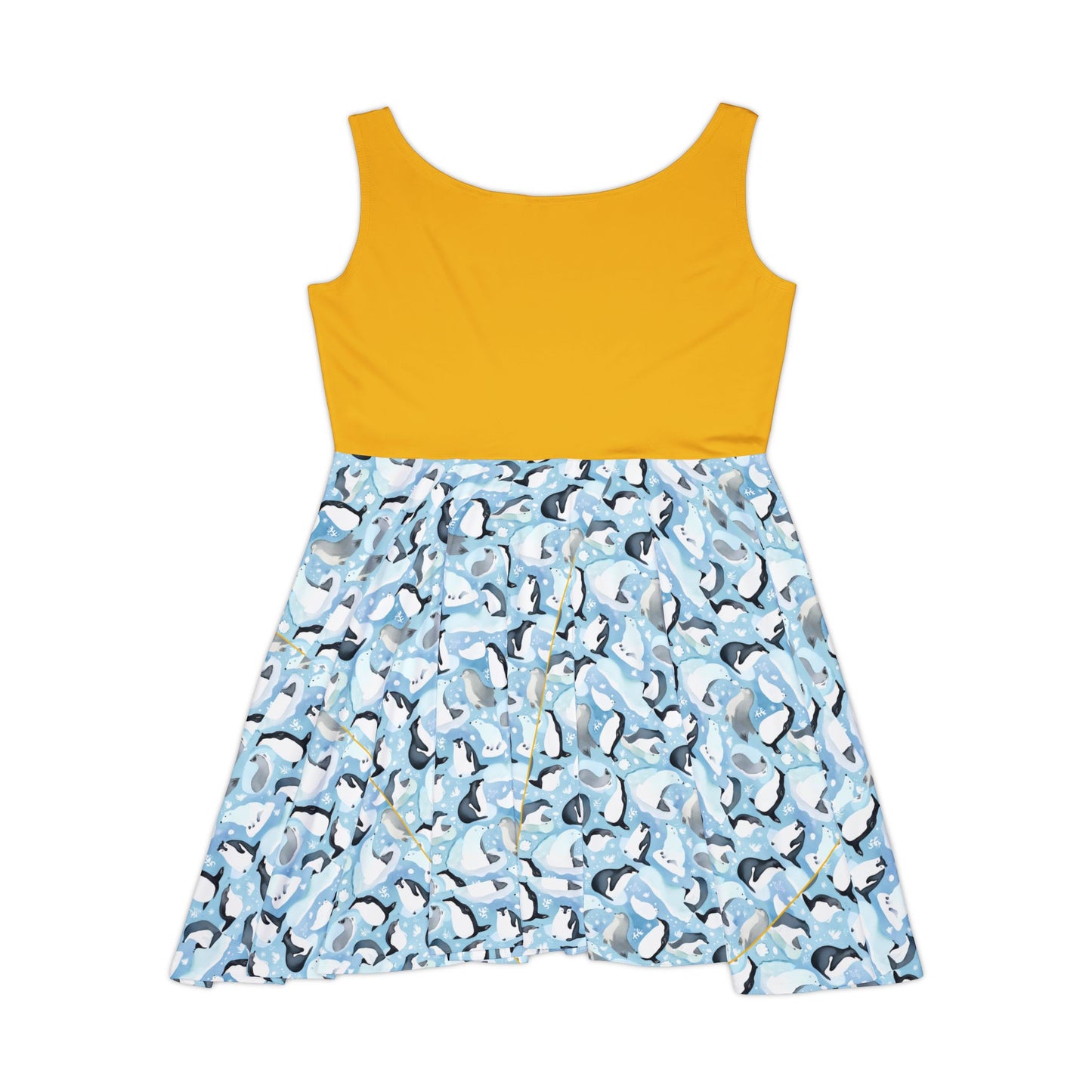 Cute Penguin Pattern Women's Skater Dress - Perfect for Summer & Casual Outings