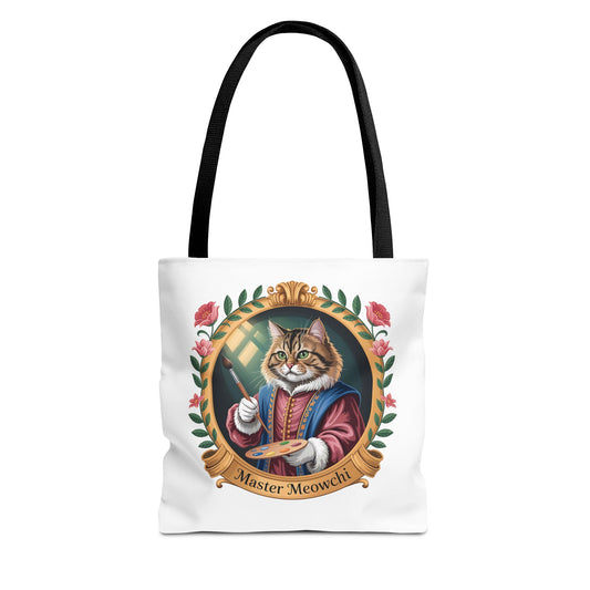 Master Meowchi Cat Art Tote Bag - Cute, Stylish Cat Lover Accessory