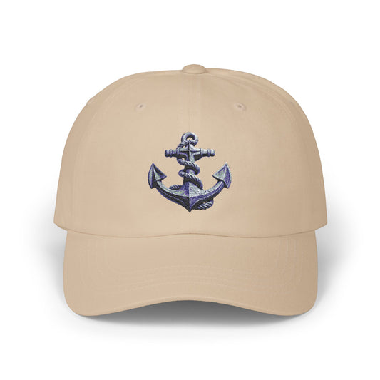 Nautical Classic Dad Cap, Stylish Summer Hat, Casual Gift for Dad, Adjustable Cotton Cap, Perfect for Beach Days, Boat Trips