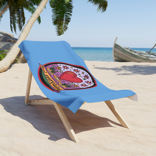 Vibrant Beach Towel - Feel Everything Design, Summer Essentials, Pool Day, Vacation Gear, Gift for Beach Lovers