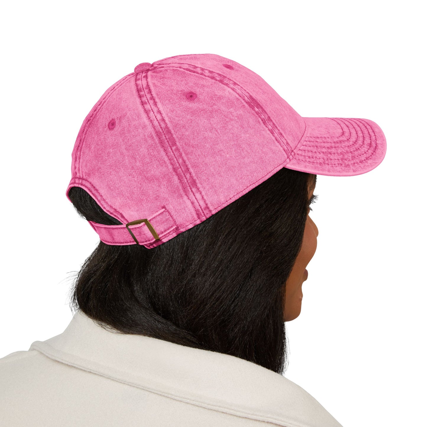 Vintage Embroidered Snail Cap - Cute Pink Hat, Casual Fashion, Gift for Garden Lovers, Summer Accessory, Chill Vibes