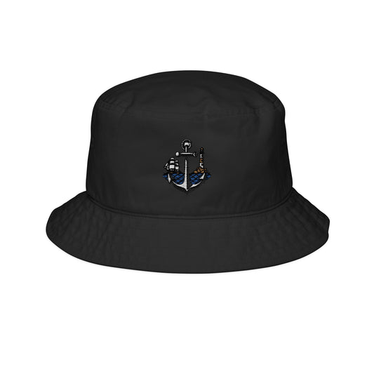 Stylish Embroidered Bucket Hat - Nautical Vibes, Summer Essential, Beachwear, Casual Accessory, Gift for Him/Her