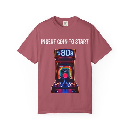 Retro Arcade 80s T-Shirt, Vintage Gaming Apparel, Unisex Graphic Tee, Nostalgic Gift for Gamers, Perfect for Retro Parties