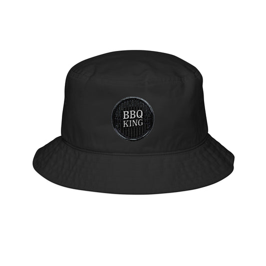 BBQ King Bucket Hat, Embroidered Summer Hat, Gift for Grill Lovers, Outdoor Fun, Father's Day, Beach Accessory
