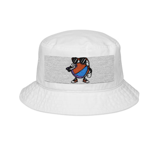Embroidered Bucket Hat with Playful Design | Summer Fashion, Beach Accessory, Festival Wear, Gift for Friends, Casual Headwear