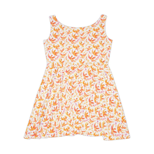Floral Print Womens Skater Dress – Perfect for Summer Parties & Casual Outings