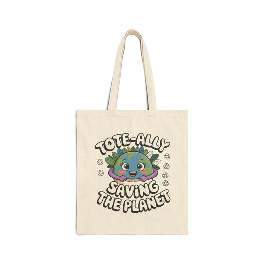 Eco-Friendly Cotton Canvas Tote Bag, Reusable Grocery Bag, Earth Day Gift, Shopping Tote, Sustainable Fashion