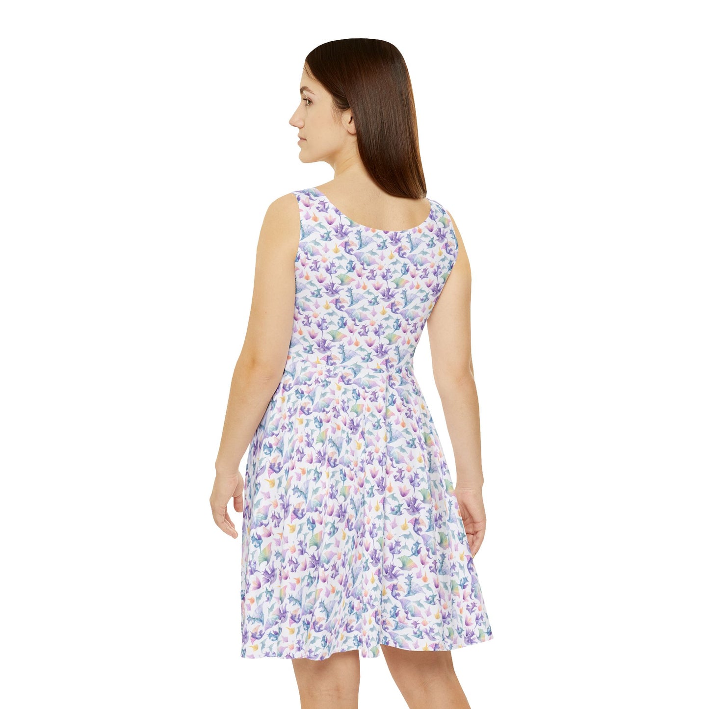 Floral Women's Skater Dress – Perfect for Spring and Summer Celebrations
