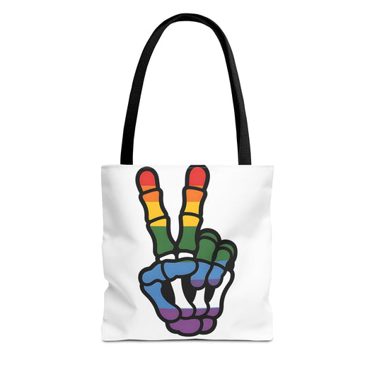 Rainbow Peace Tote Bag - Stylish Eco-Friendly Bag for Everyday Use