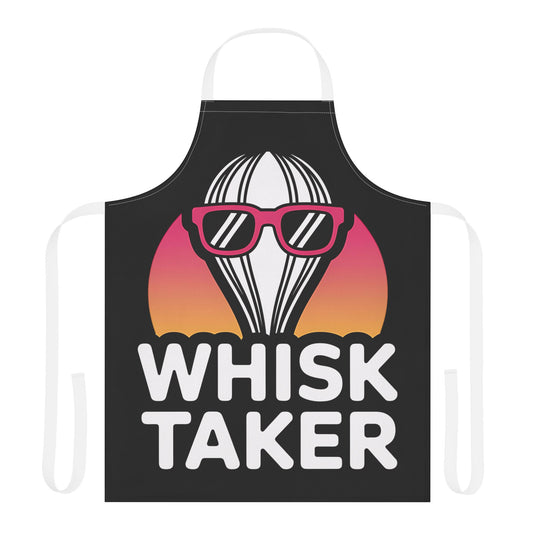 Whisk Taker Apron with 5-Color Straps - Fun Cooking Gift for Foodies