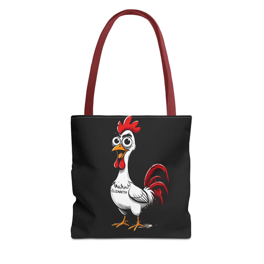 Funny Chicken Tote Bag, Chickens Lover Gift, Grocery Bag, Farmhouse Decor, Cute Animal Tote, Eco-Friendly Shopping Bag