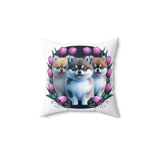 Adorable Pomeranian Pillow – Cozy Dog-Themed Decor for Home & Gifts