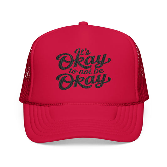 Embroidered Foam Trucker Hat - "It's Okay to Not Be Okay" | Casual Style Cap for Self-Care, Gift for Mental Health Awareness, Trendy [...]