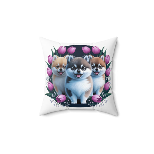 Adorable Pomeranian Pillow – Cozy Dog-Themed Decor for Home & Gifts