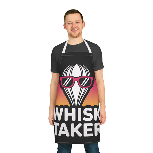 Whisk Taker Apron with 5-Color Straps - Fun Cooking Gift for Foodies