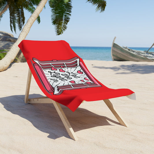 Light-Inspired Beach Towel, Fun Summer Accessory, Vibrant Poolside Gear, Gift for Beach Lovers, Colorful Picnic Essential