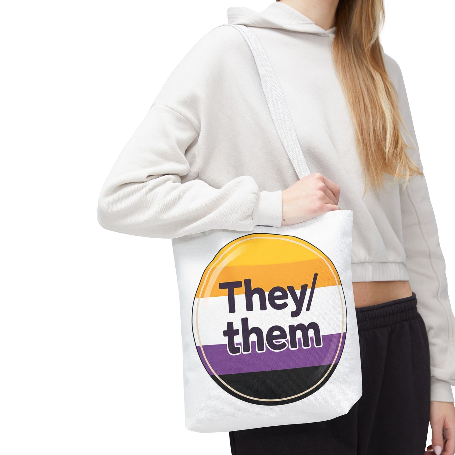 They/Them Pride Tote Bag - Inclusive Statement Accessory