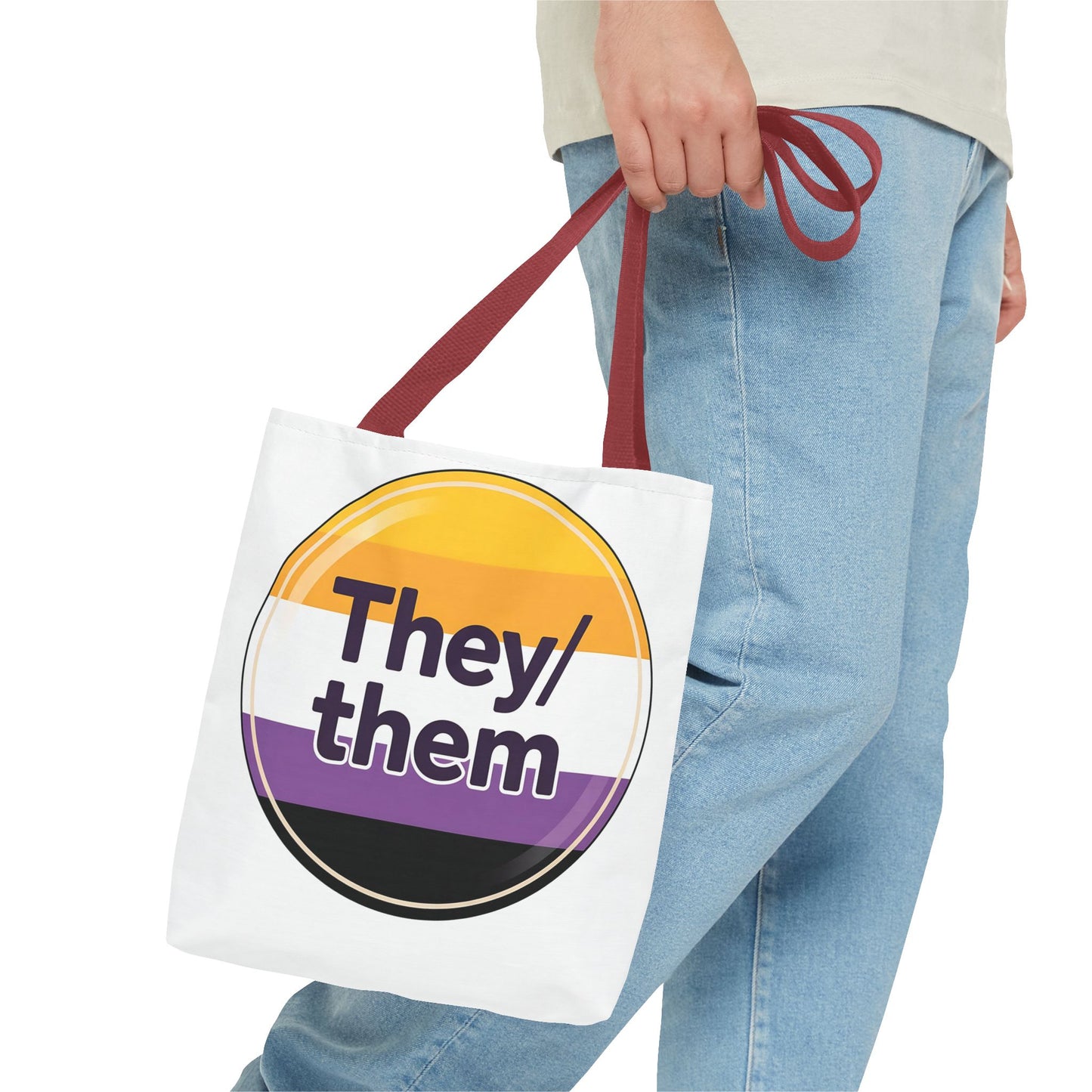 They/Them Pride Tote Bag - Inclusive Statement Accessory