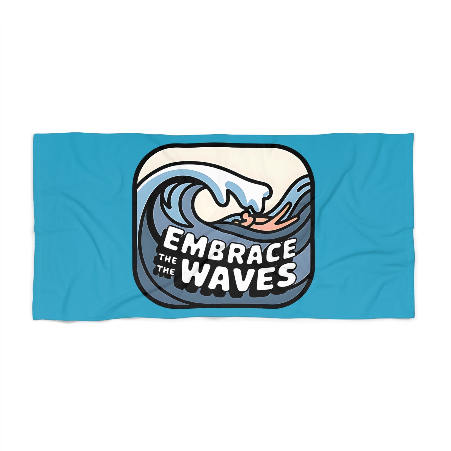 Embrace the Waves Beach Towel | Summer Vibes, Ocean Retreat, Gift for Surfers, Poolside Essential, Beach Day