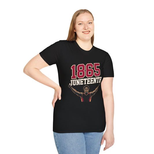 1865 Juneteenth Unisex Softstyle T-Shirt, Black History Tee, Celebration Shirt, African American Pride Apparel, Gift for Juneteenth